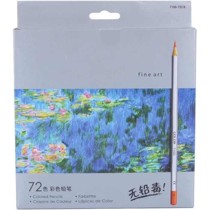 Ensemble De Crayons À Base D'Huile Professionnelle De 72 Couleurs[r559