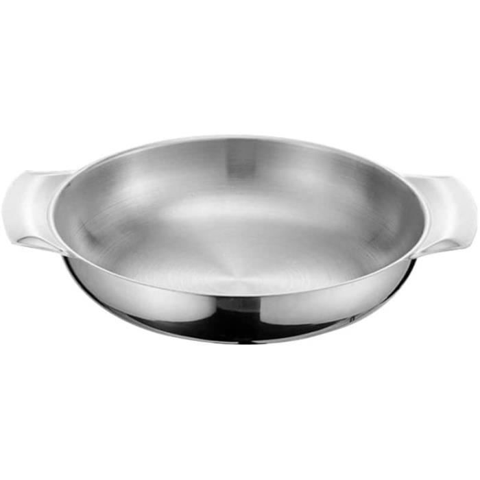 Mini Poêle à Paella Olympia En Acier Inoxydable 150 Mm - Légère, Anti-déversement, Parfaite Pour Tapas Ou Petites Portions