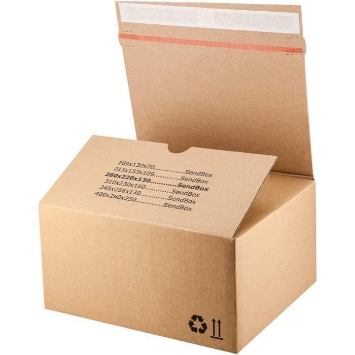 Boxmarket - F703 Lot de 20 Cartons | Boite en Cargo | Parfait pour ...