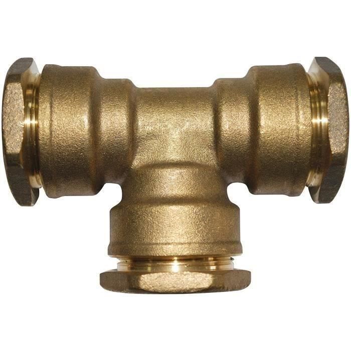 Té serrage - D: 25 mm