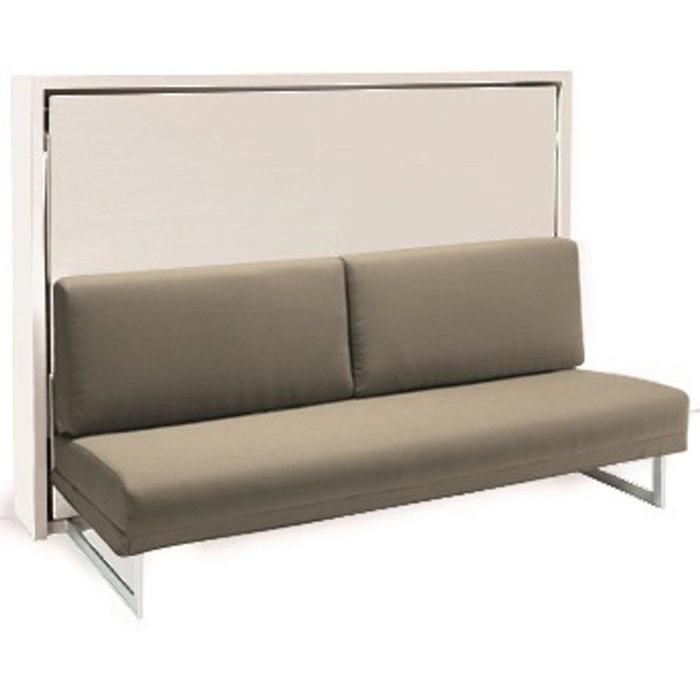 Armoire Lit Transversale Houdini Slash Blanche Mate Canape Tissu Tweed Taupe Couchage 140 19 200 Cm Achat Vente Lit Escamotable Armoire Lit Transversale Ho Soldes Cdiscount