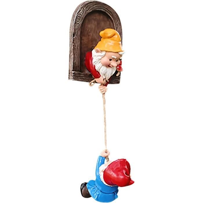 Nain De Jardin LED Solaire The Enchanted Garden - Figurine Résine Étanche Pour Extérieur