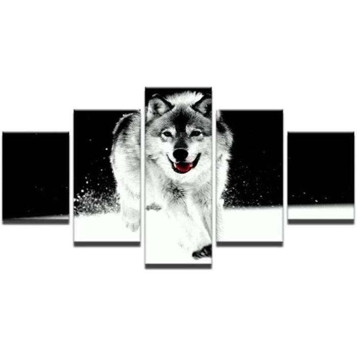 Affiche De Wolf Aquarelle. Plaques D'animaux Cadre D'aquarelle A4 | Leroy Merlin