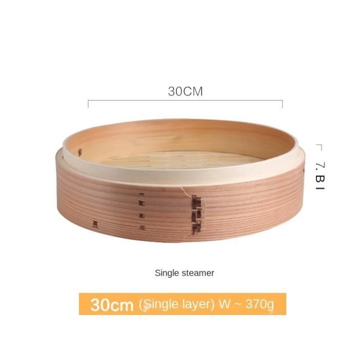 Soulnioi Cuiseur Vapeur En Bambou De 25,4 Cm, Panier Vapeur à