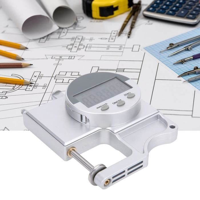 Jauge d'épaisseur numérique, jauge d'épaisseur multifonctionnelle de 0 ...