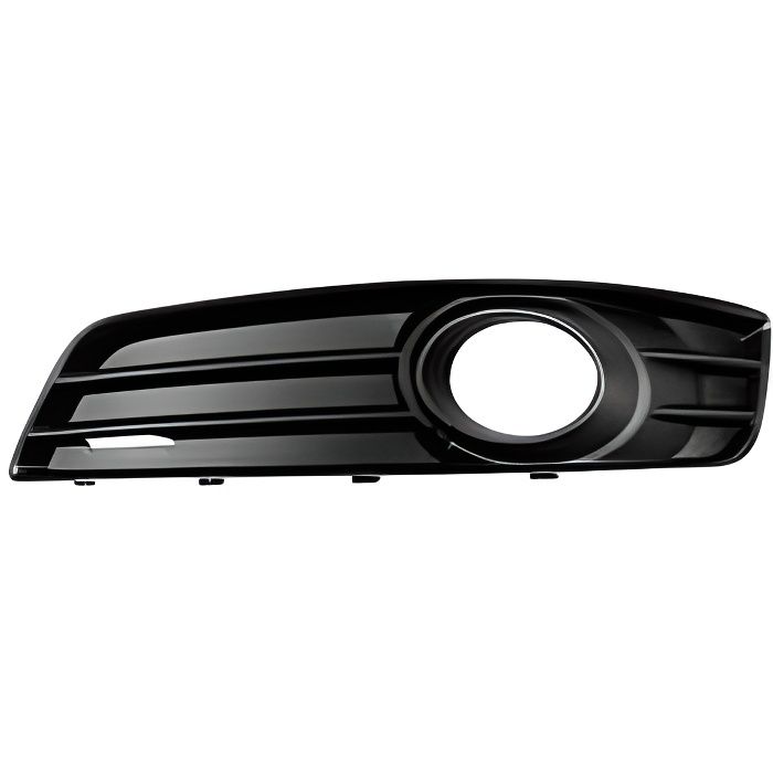 Grille de calandre gauche pour AUDI A3 II ph.2 SPORTBACK 2008-2012, noire, (fermé), trou feu AB.