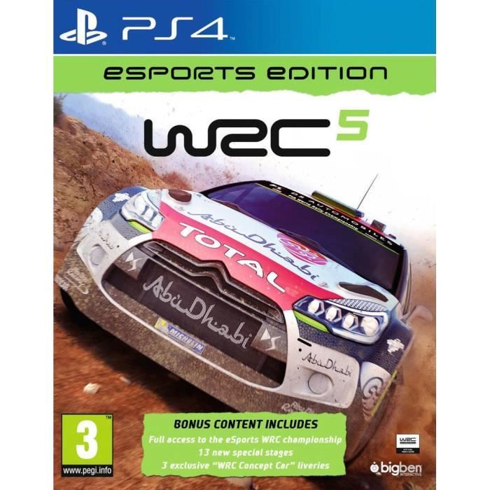 Jeu de course Bigben WRC 5 Plus de 20 voitures PS4 - vue 3