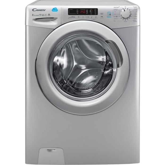 Lave-Linge Séchant Candy CSWS496TWMRE-47 - 9kg Lavage/6kg Séchage - Fonction Vapeur