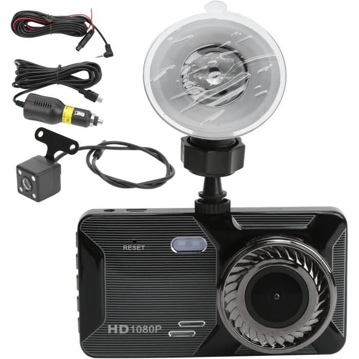 Caméra DVR Moto 1080P Étanche WiFi - Enregistreur Vidéo Avant 4" + Caméra Arrière