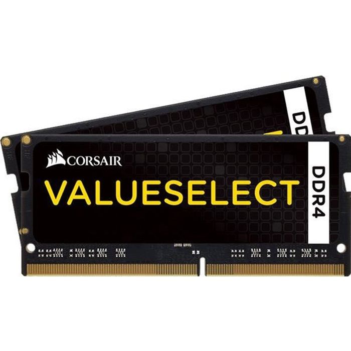 Corsair ValueSelect SO DIMM DDR4 2x16Go 2400 MHz CAS 16
