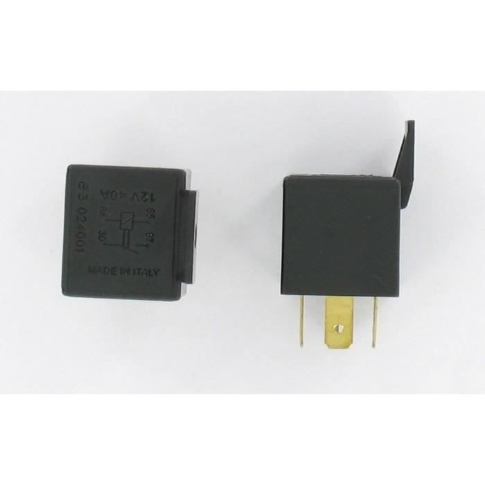 Relais 12V 30A 4 Bornes - Compatible Alfa Romeo, Fiat, Peugeot, Citroën - Réf. 11129985, 1625932380