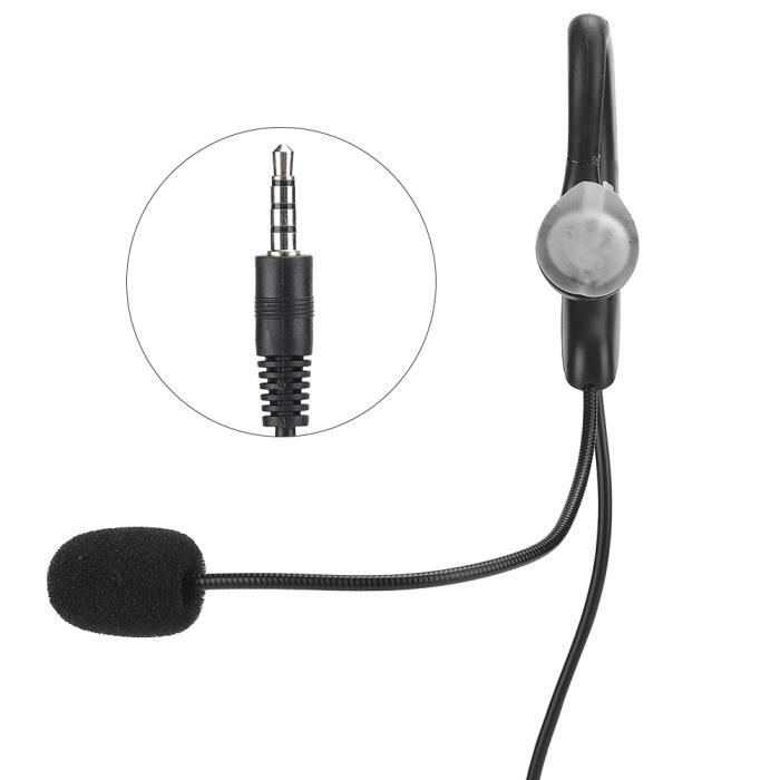 Oreillette 3,5mm Sécurité - Pour Radio PMR, Talkie-Walkie - Forme C Réglable - Idéal Police, Sécurité