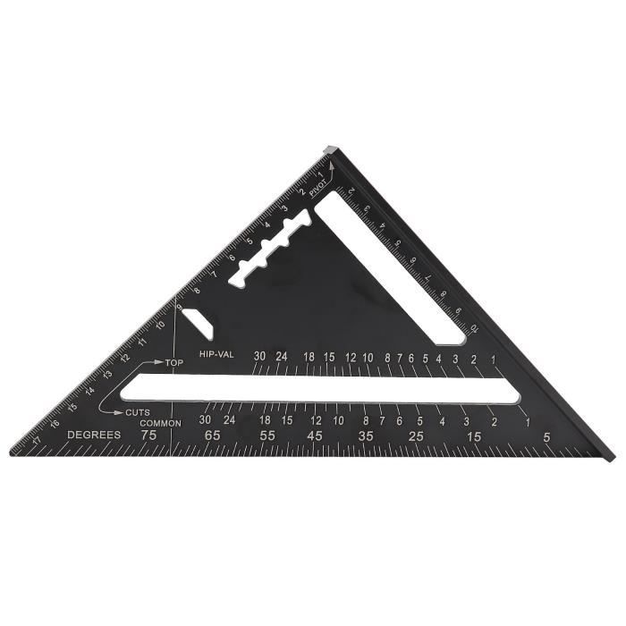Lot 4 Règles Géométrie Alliage Aluminium Violet – Règle 20 Cm + Rapporteur + 2 Équerres 45°/60° – Kit Étudiant Ingénieur