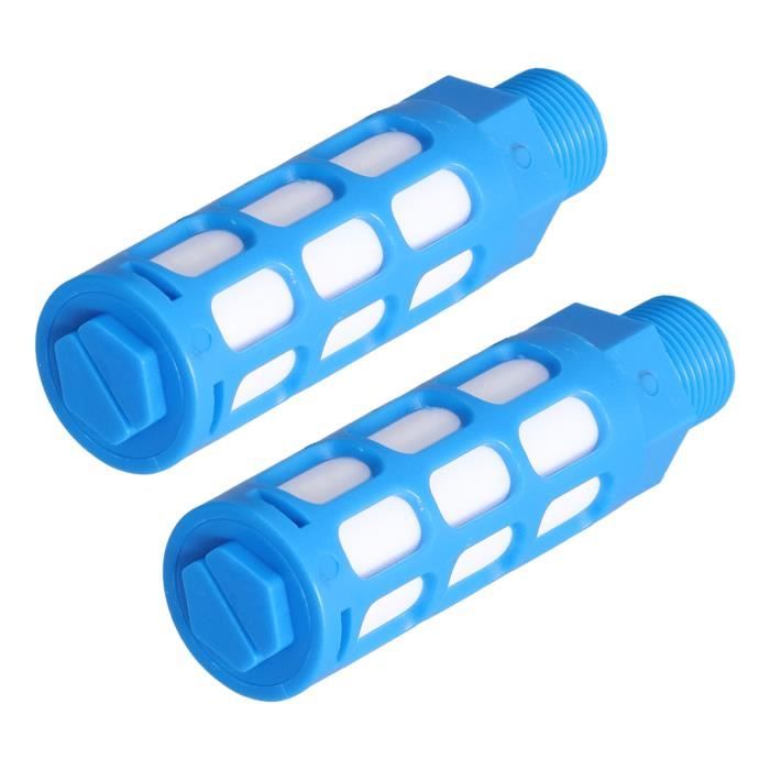 Lot De 3 Silencieux Pneumatiques 1/4 Pouce - Plastique, Réduction De Bruit Pour Circuits D'Air Comprimé - 6