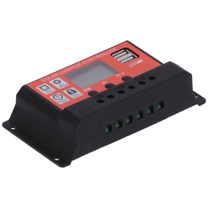 Régulateur Solaire PWM Double Panneau 12V/24V 20A Avec écran LCD - Modèle YJSS-20A