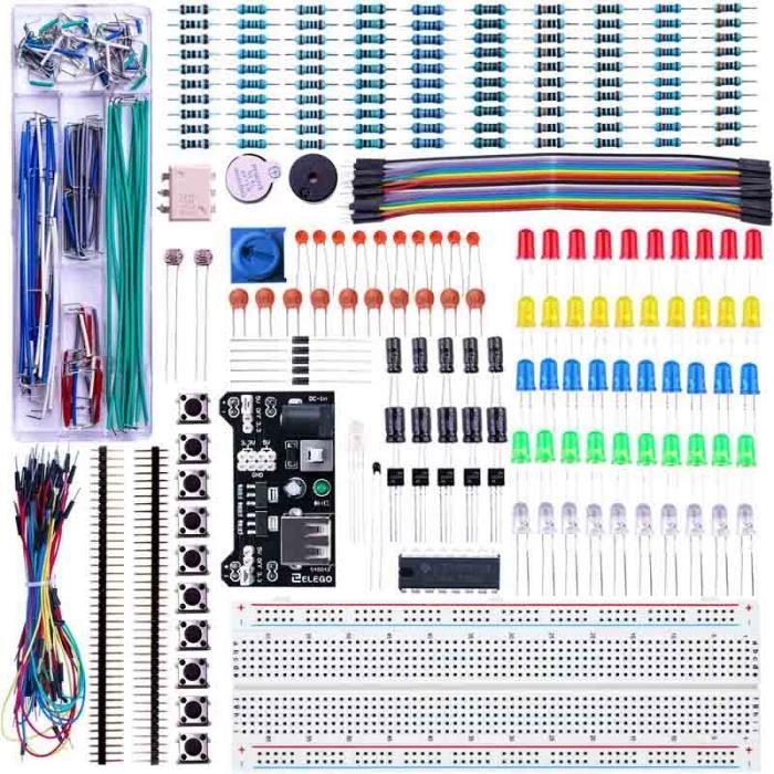 Module Jumpers Kit Électronique - Non spécifié - Mis à Jour - 300+ Composants - Boîte ...
