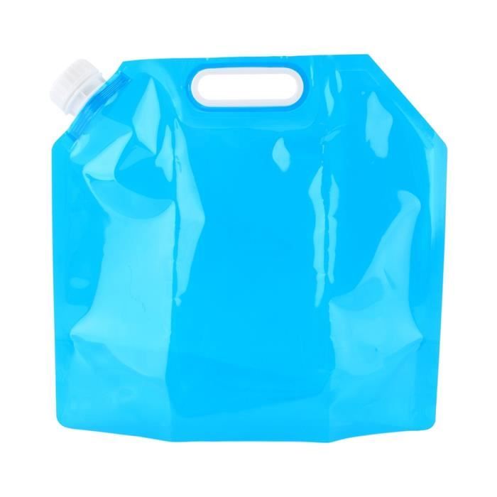 Sac à eau pliable - Portable - 5L - Écologique - Idéal pour camping et