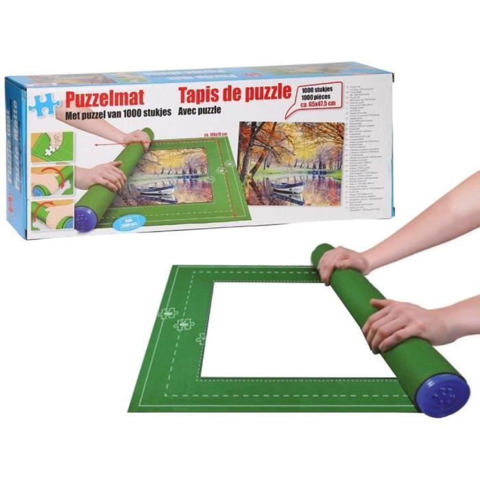 Rouleau Tapis Range Puzzle 2000 pièces + Puzzle 1000 Pièces - Barque sur  Rivière - Cdiscount Jeux - Jouets