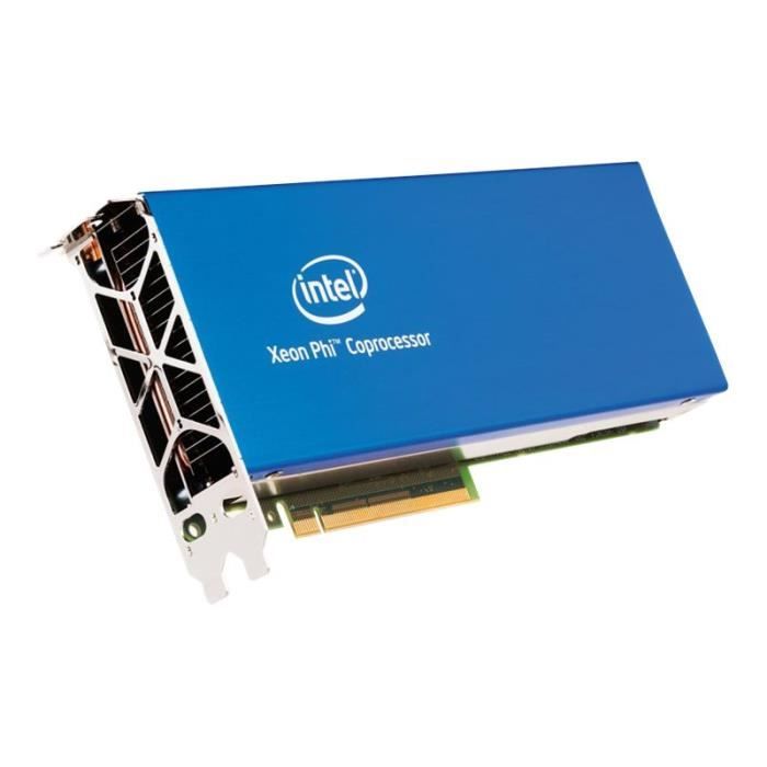 Carte processeur Intel Xeon Phi Coprocessor 7120P - 1.238 GHz - 61 cœurs - 30.5 Mo cache - RAM 16 Go