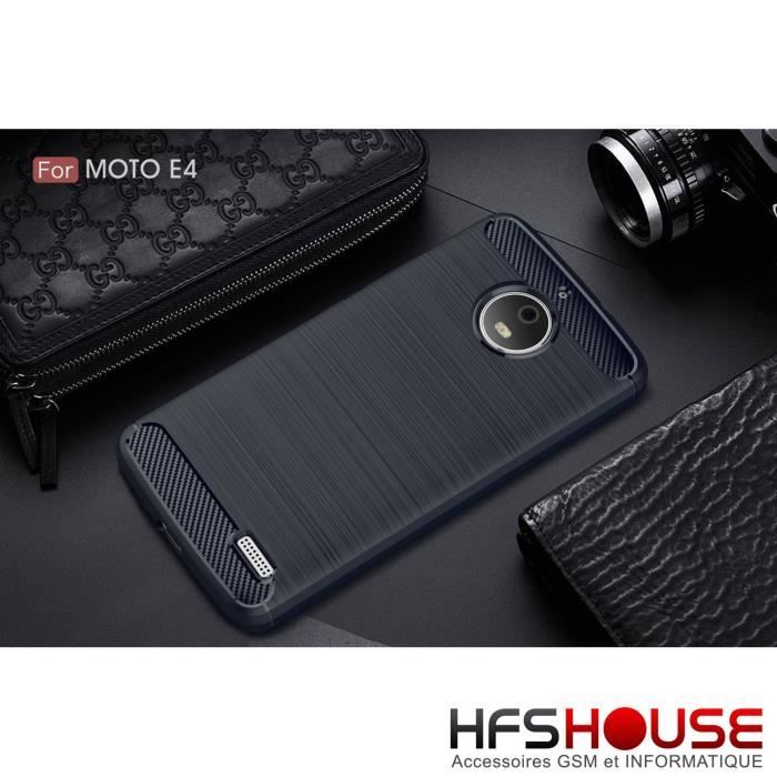 Coque Rigide + Film écran + Stylet Pour Motorola Moto E4 Plus - Neuf, Finition Métallique