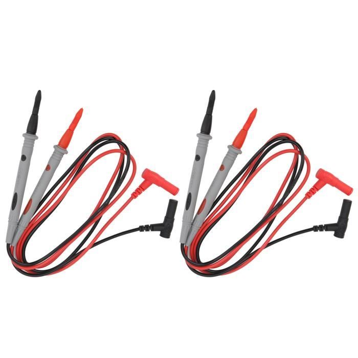 Lot De 2 Pcs P5010 Clip De Sonde Multimètre 4mm - Accessoire Testeur Électrique Robuste