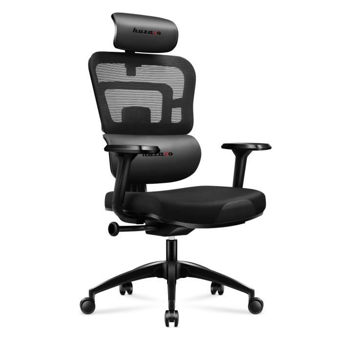 Chaise de jeu ergonomique HUZARO Combat 7.0 Réglable en hauteur Support lombaire Têtière - vue 1