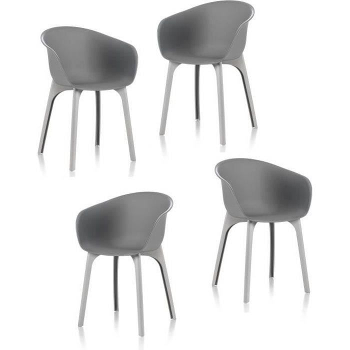 Chaise De Jardin Empilable En Plastique Blanc Achat Vente Pas Cher
