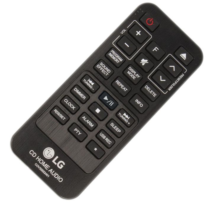 Télécommande LG COV33552401 Compatible AUDIO et CHAÎNE HIFI Couleur Simple