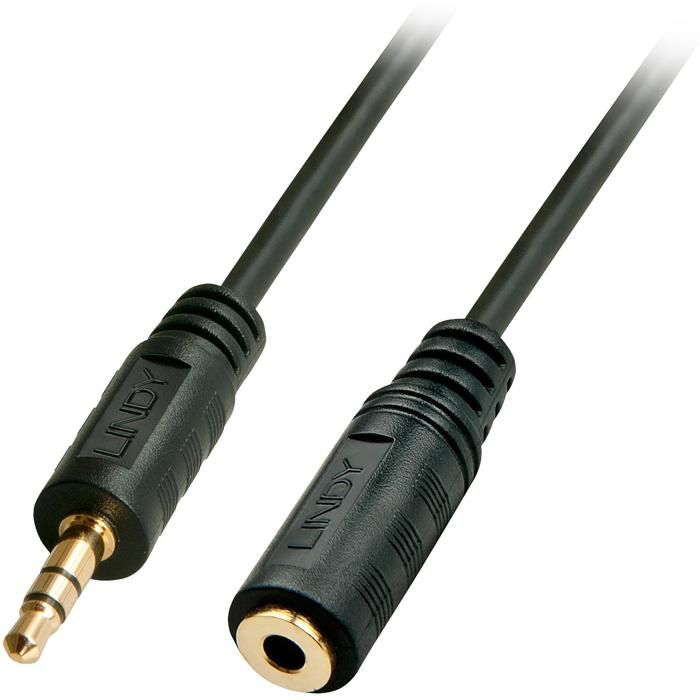 Câble Rallonge Audio Mini-jack 5 Mètres – Mâle Vers Femelle, Vendeur Français, Neuf