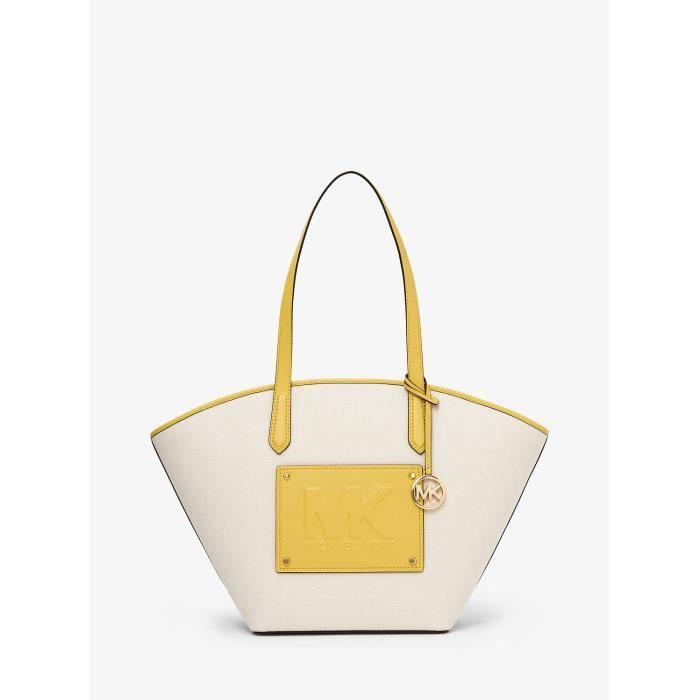 Sac Main Michael Kors KIMBER 35S3G7KT3C Jaune blanc Achat