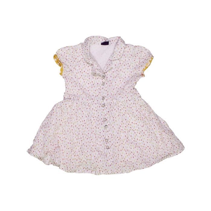 Robe Bebe Fille Sergent Major 12 Mois Blanc Ete Blanc Cdiscount Pret A Porter