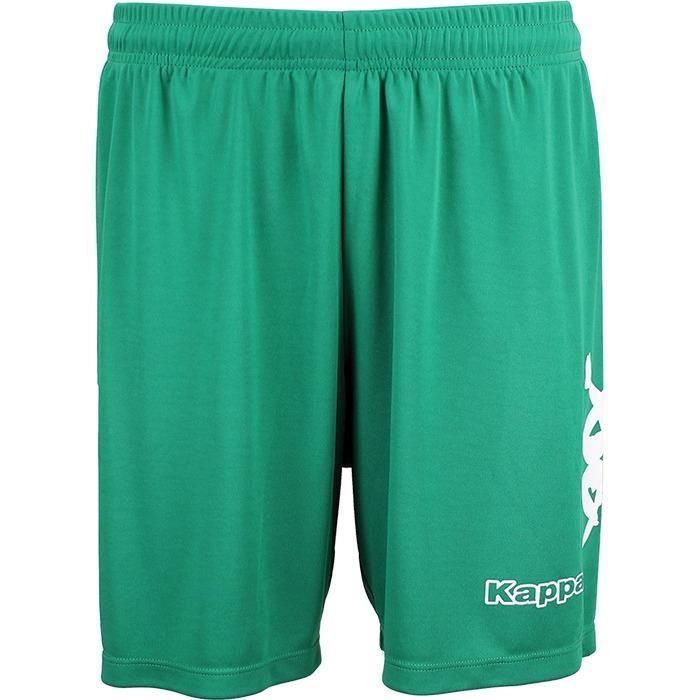 short de sport - kappa - talbino - vert/blanc - homme - ceinture double piqûre