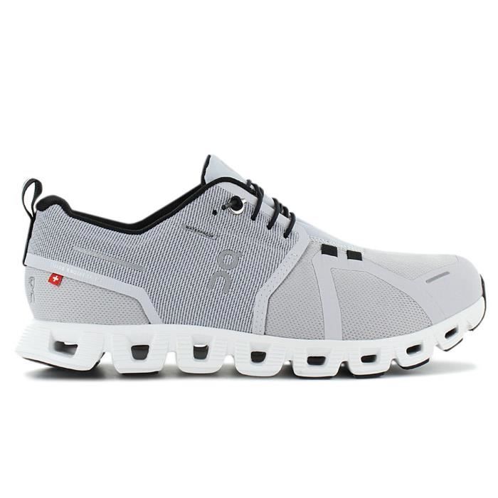 chaussures de running on running cloud 5 wp pour femmes - glacier-white - maille/synthétique - gris