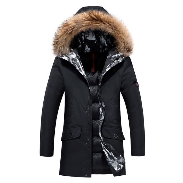 Doudoune longue homme noir store