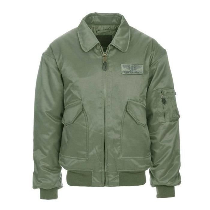 BLOUSON AVIATEUR CWU-36P VERT FOSTEX BOMBER LEGER 