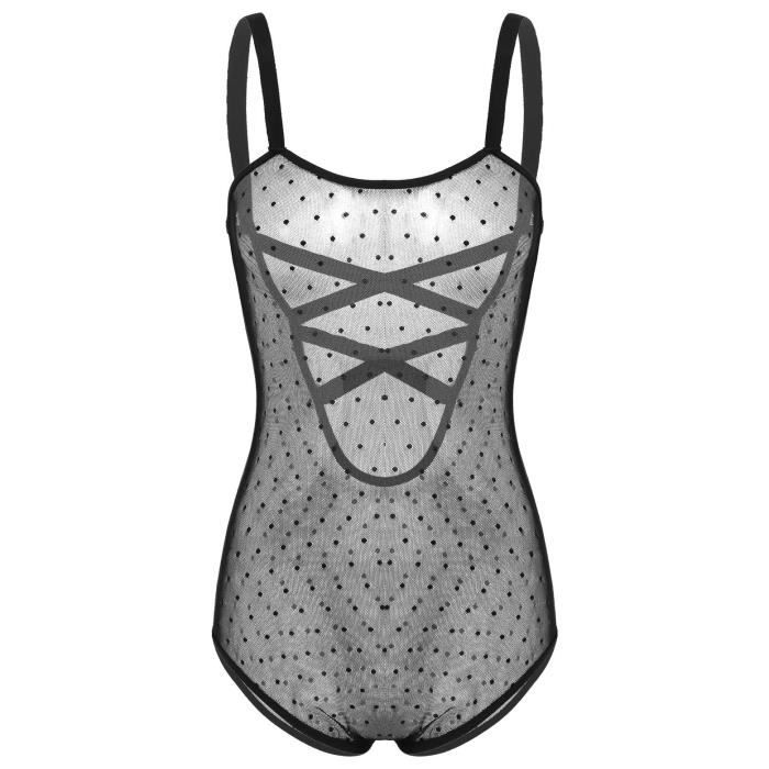 Body Femme En Maille Transparente Manches Longues Col Roulé - Neuf Sans étiquettes