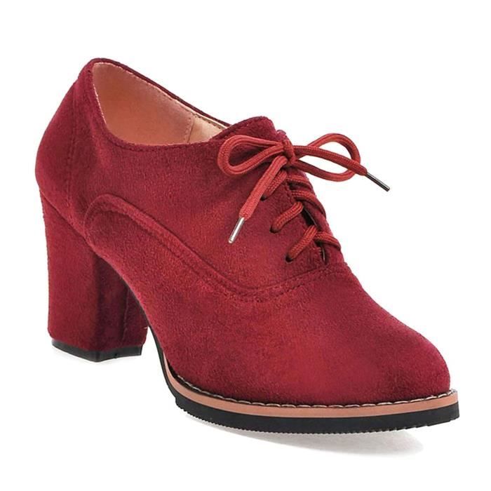 bottines talon lacets