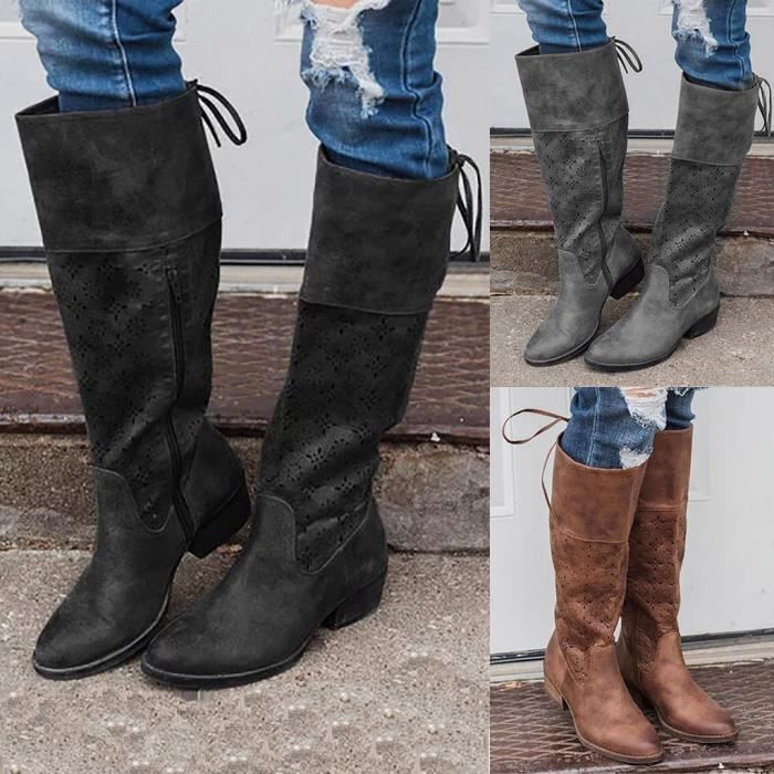 bottes plates femmes