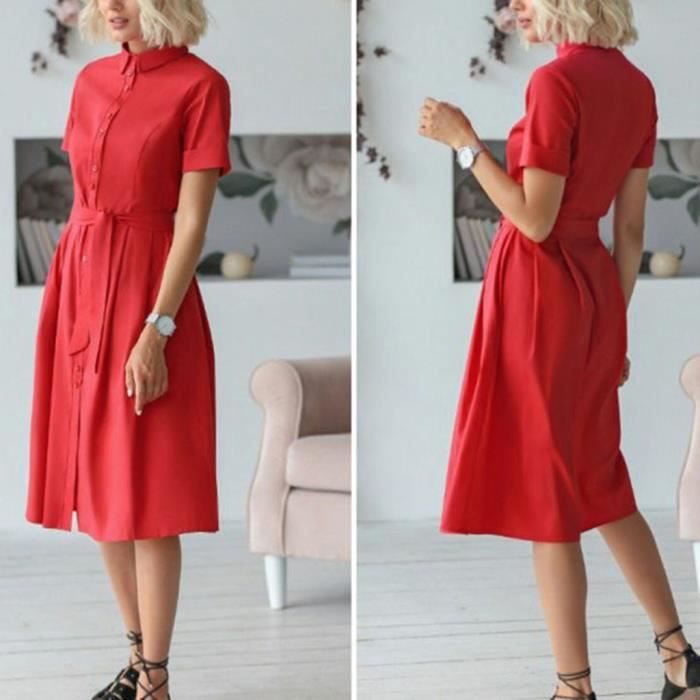 robes rouge courte