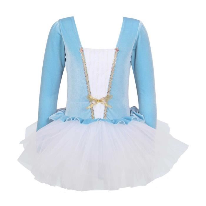 Kid Fille Ballerine Ballet Danse Robe Enfant Gymnastique Justaucorps Tutu Jupe Costume