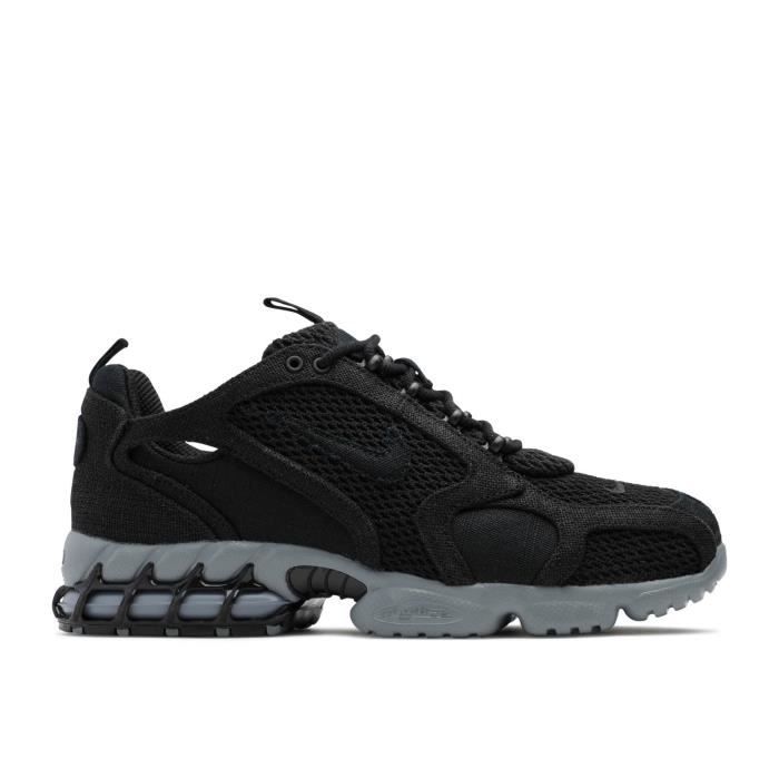 Baskets Nike STUSSY X AIR ZOOM SPIRIDON CAGED 'FOSSIL' Chaussures de  running pour Homme Femme Noir - Cdiscount Chaussures