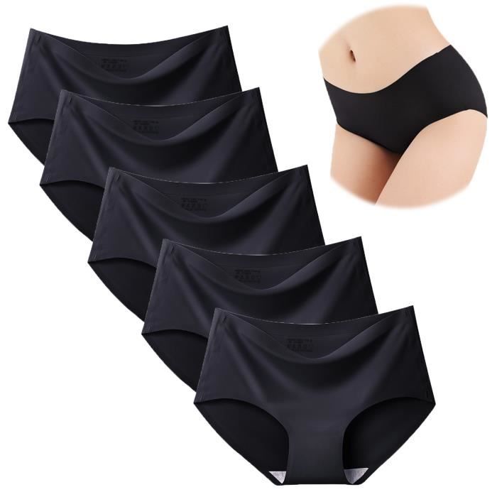Fit & French Culotte Gainante Femme Taille Haute Soie Glacée - Ventre Plat, Lifting Fesses, Invisible