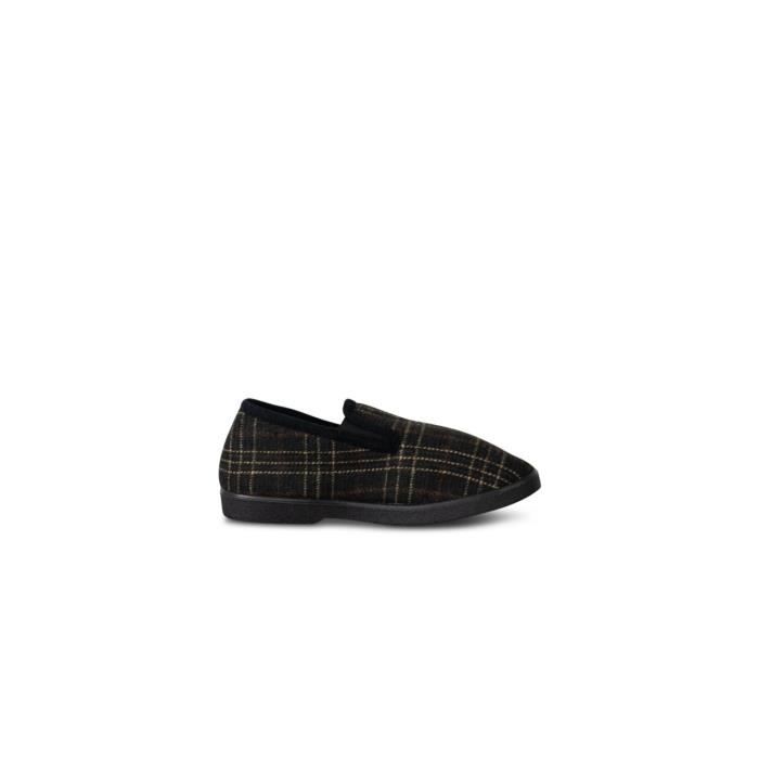 chausson cuir souple femme