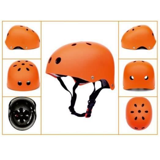Casque De Vélo Et Skate Adulte – PC Et Mousse, Léger (300 G), 11 Aérations, Taille Réglable 48-52 Cm, Pour Homme Femme