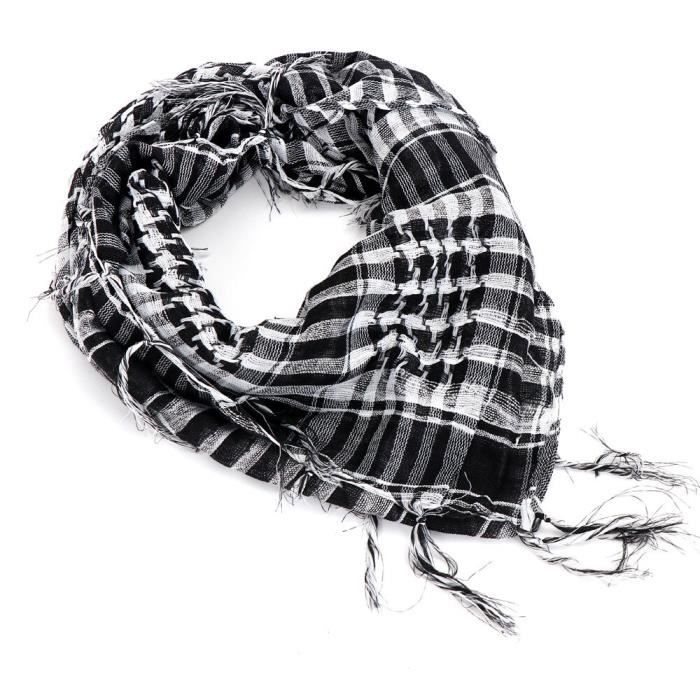 Foulard Palestinien Keffieh - Écharpe Militaire Coton, Style Désert, Pour Homme Et Femme