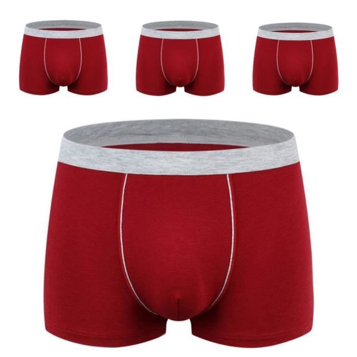 Boxers en coton pour hommes, slips en coton, slips grande taille, lot