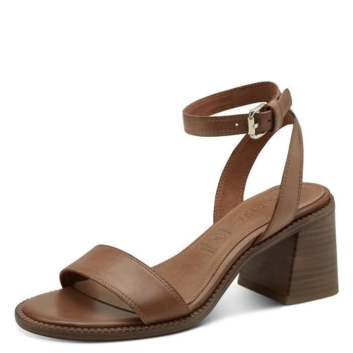 Nu pieds femme TAMARIS 28315 20 Talon fin 5cm Marron