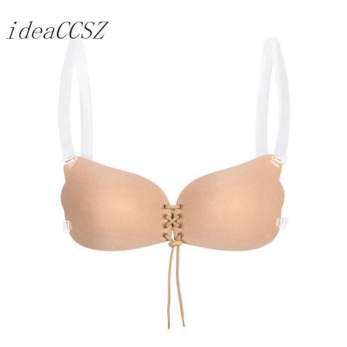 2 Paires Soutiens-Gorge Dos Nu Push Up Auto-Adhésifs Invisible - Parfait Pour Robes De Soirée Et Mariée