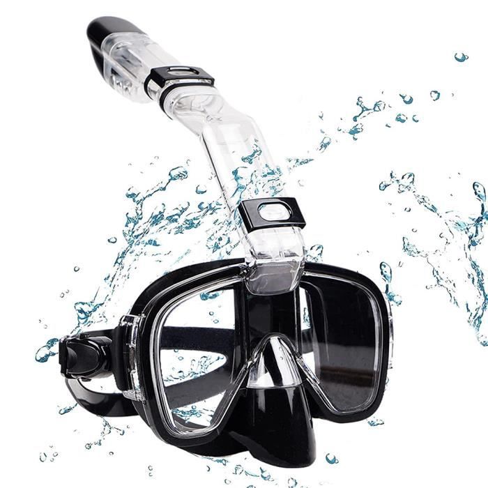 Kit de plongée snorkeling SUBEA masque tuba 100 Adulte Noir pour les clubs et collectivités