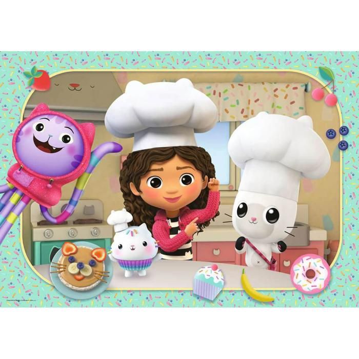 Puzzle Géant 24 pièces : Gabby's dollhouse : La cuisine de Gabby ...